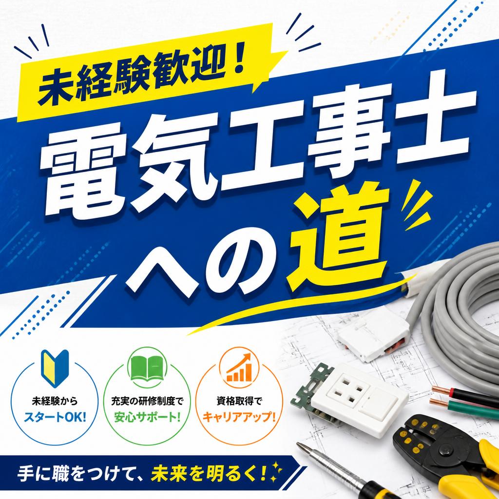 未経験歓迎! 電気工事士への道