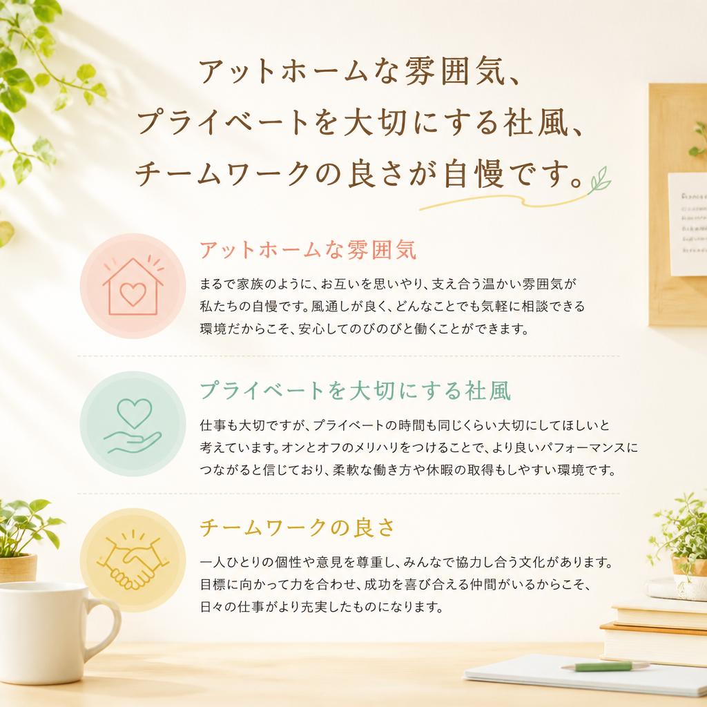 充実した職場環境