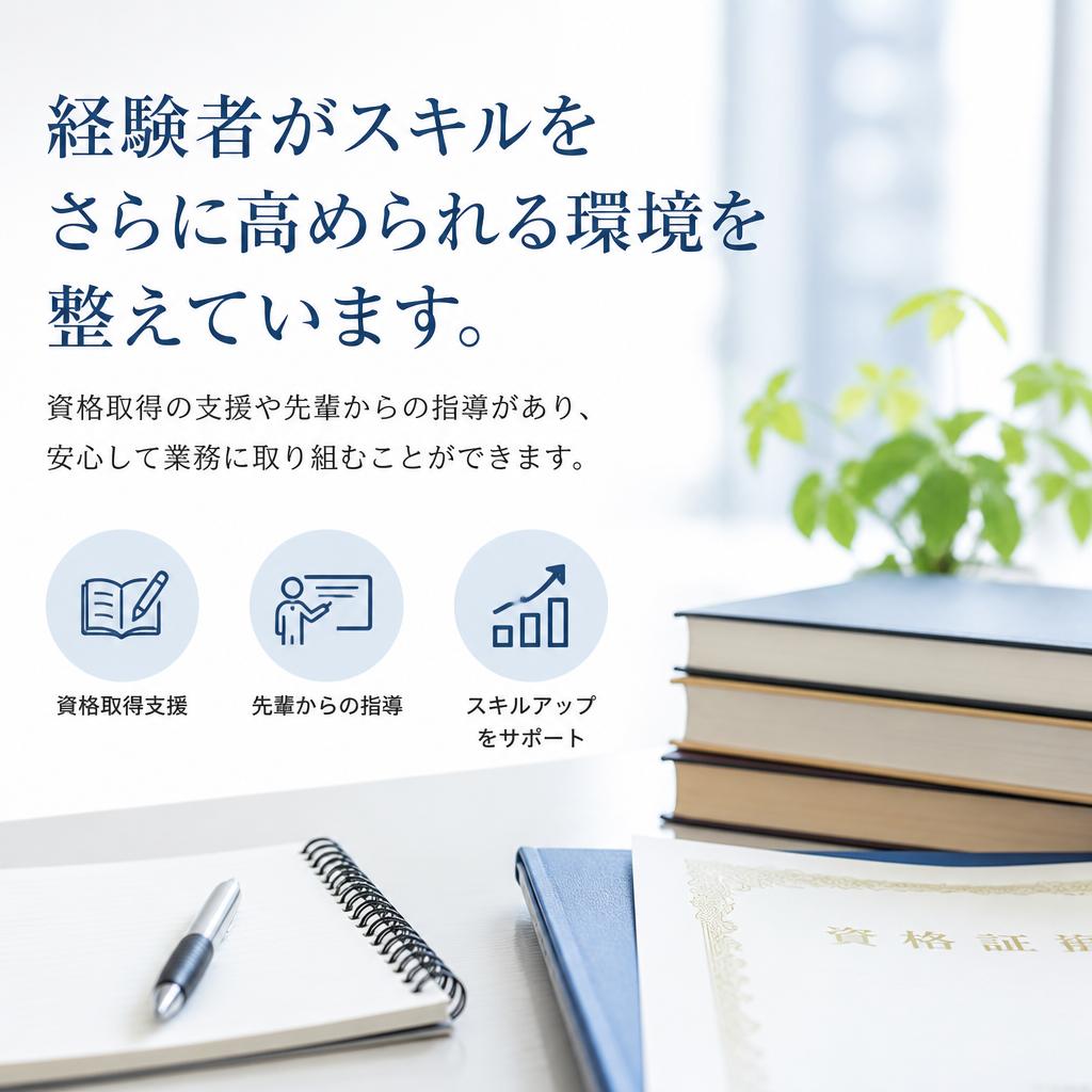 成長できる環境とサポート
