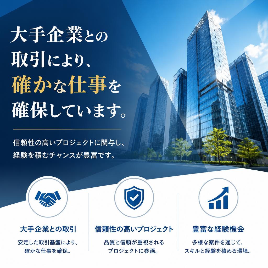 実績豊富な企業とのパートナーシップ